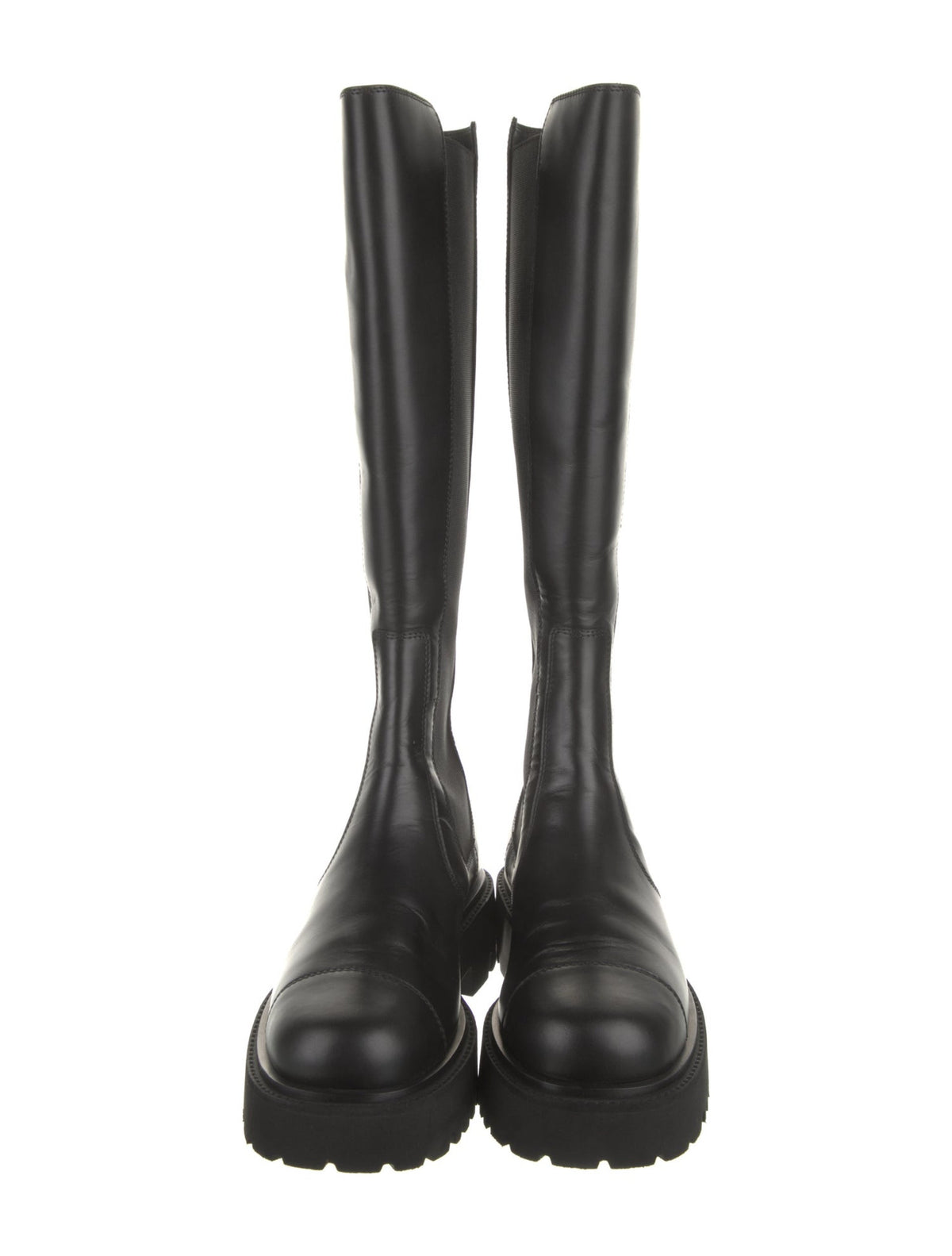 Chanel interlocking CC logo riding boots