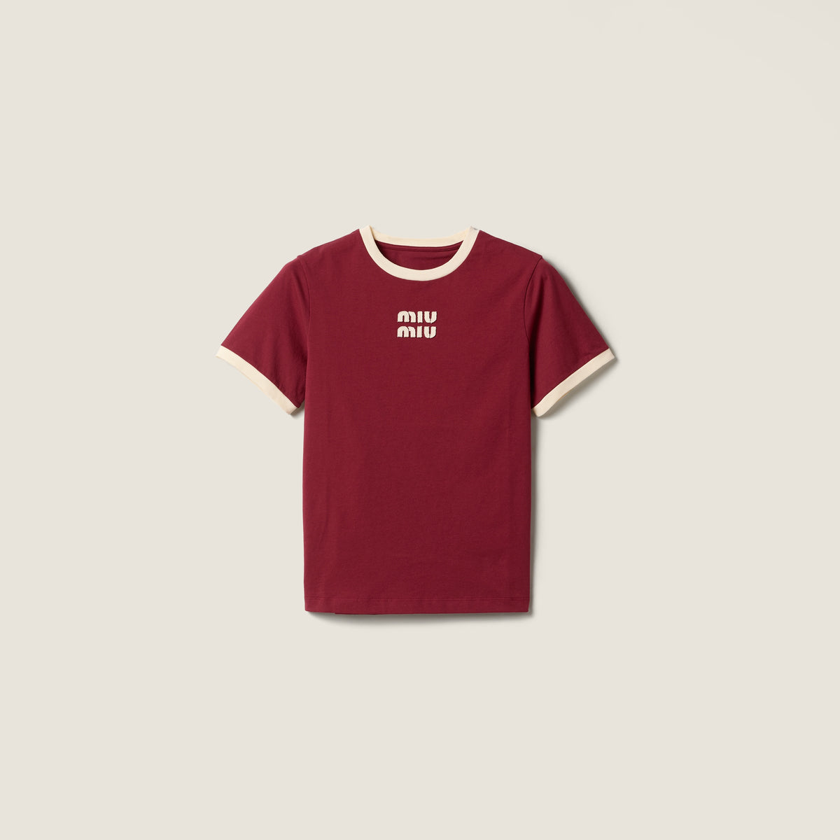 Miu Miu cotton jersey tshirt
