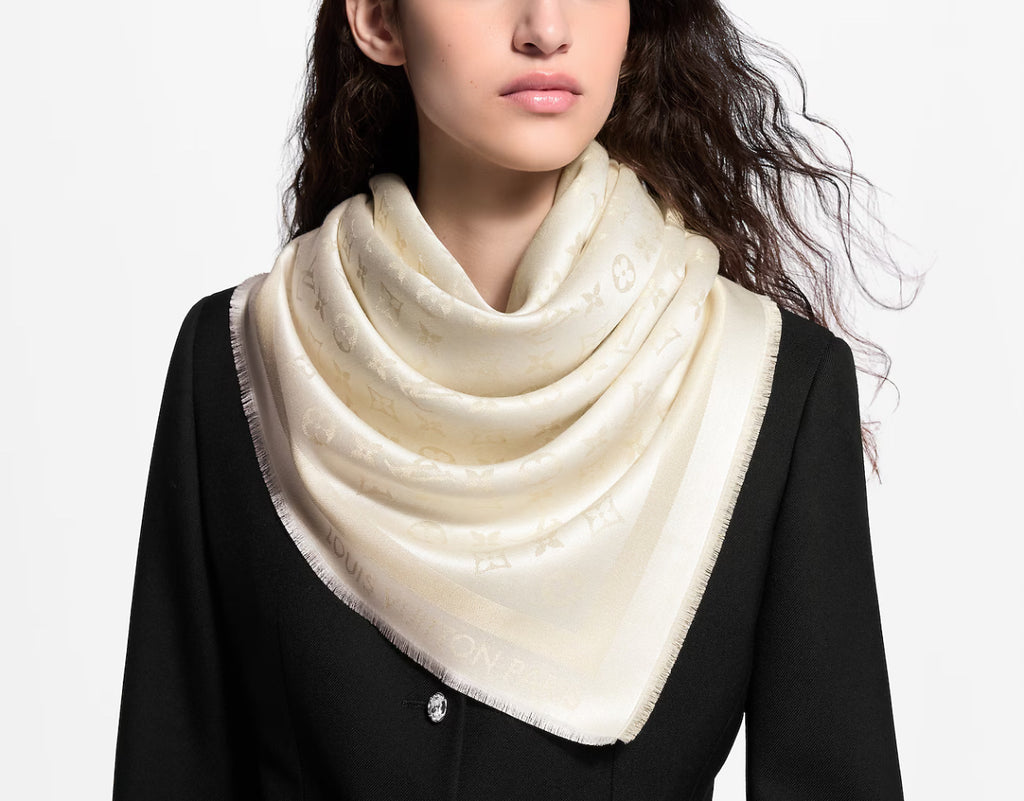 Louis Vuitton monogram shine shawl