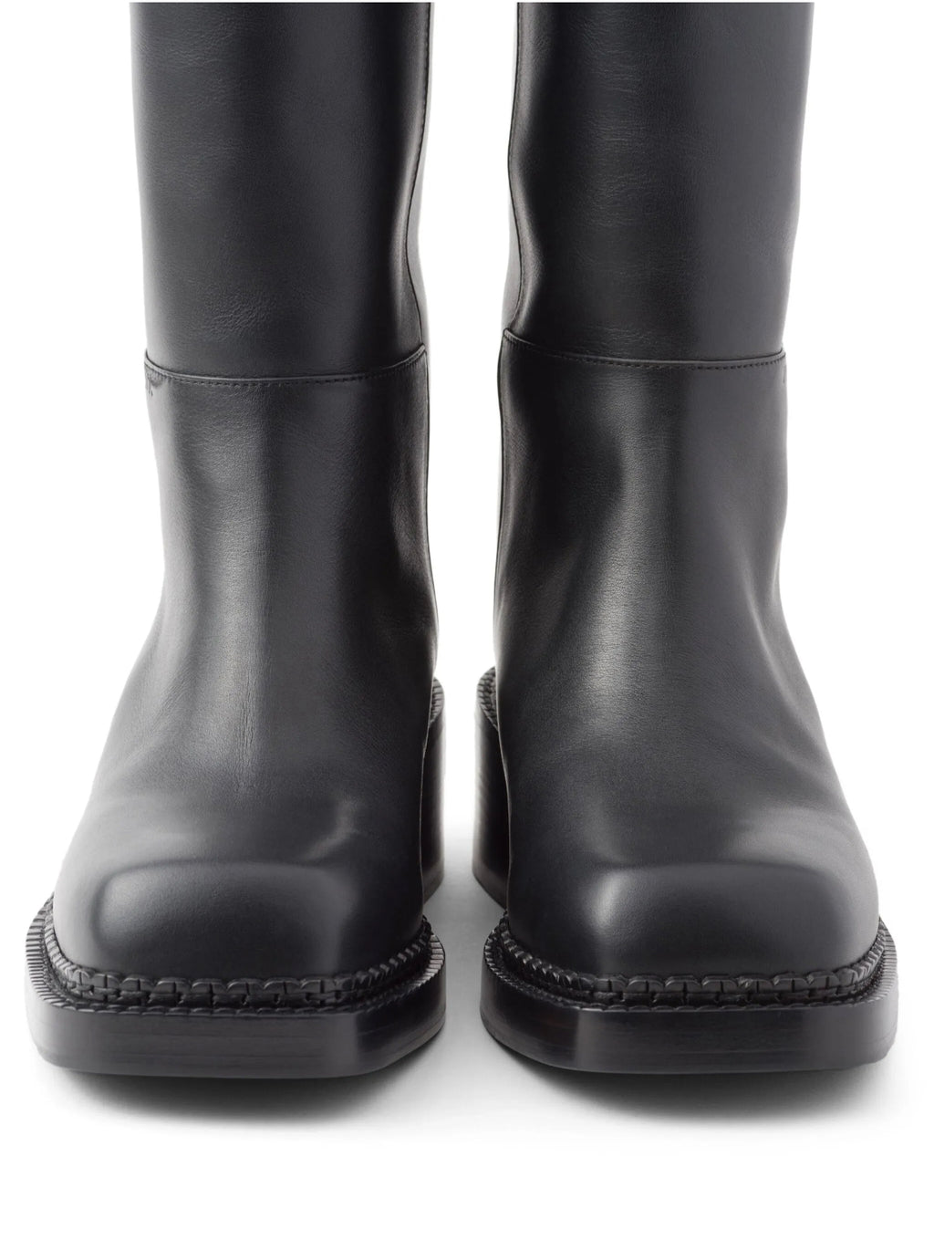 Prada knee high 55mm leather boots