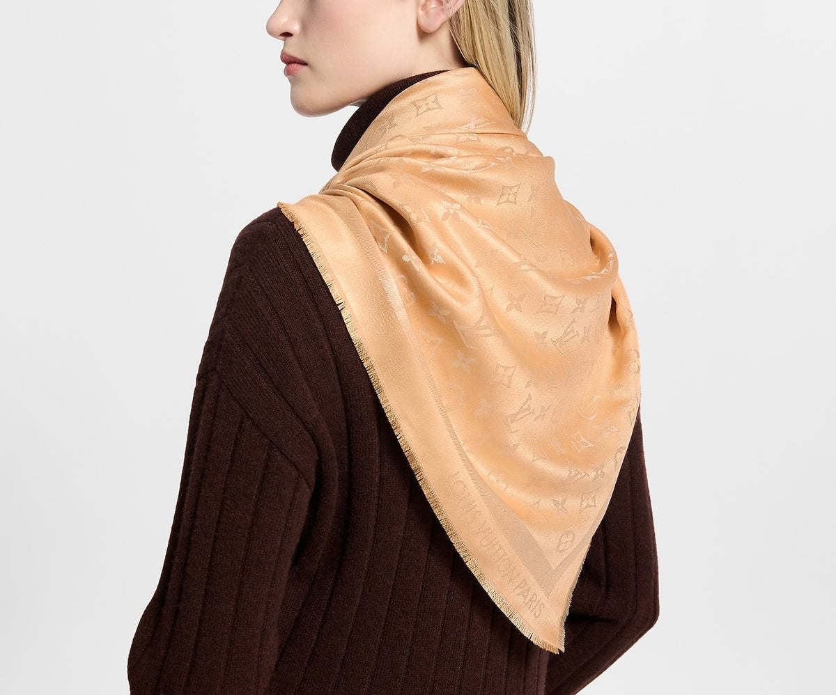 Louis Vuitton monogram shine shawl