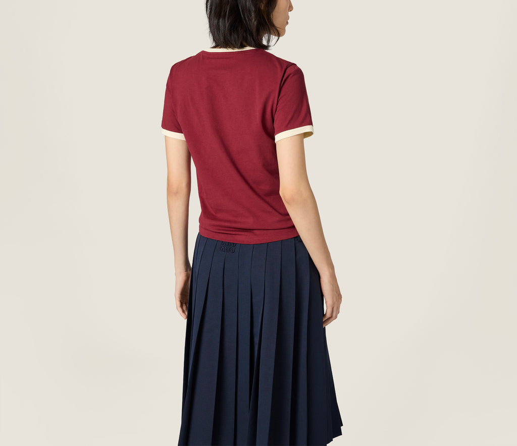 Miu Miu cotton jersey tshirt