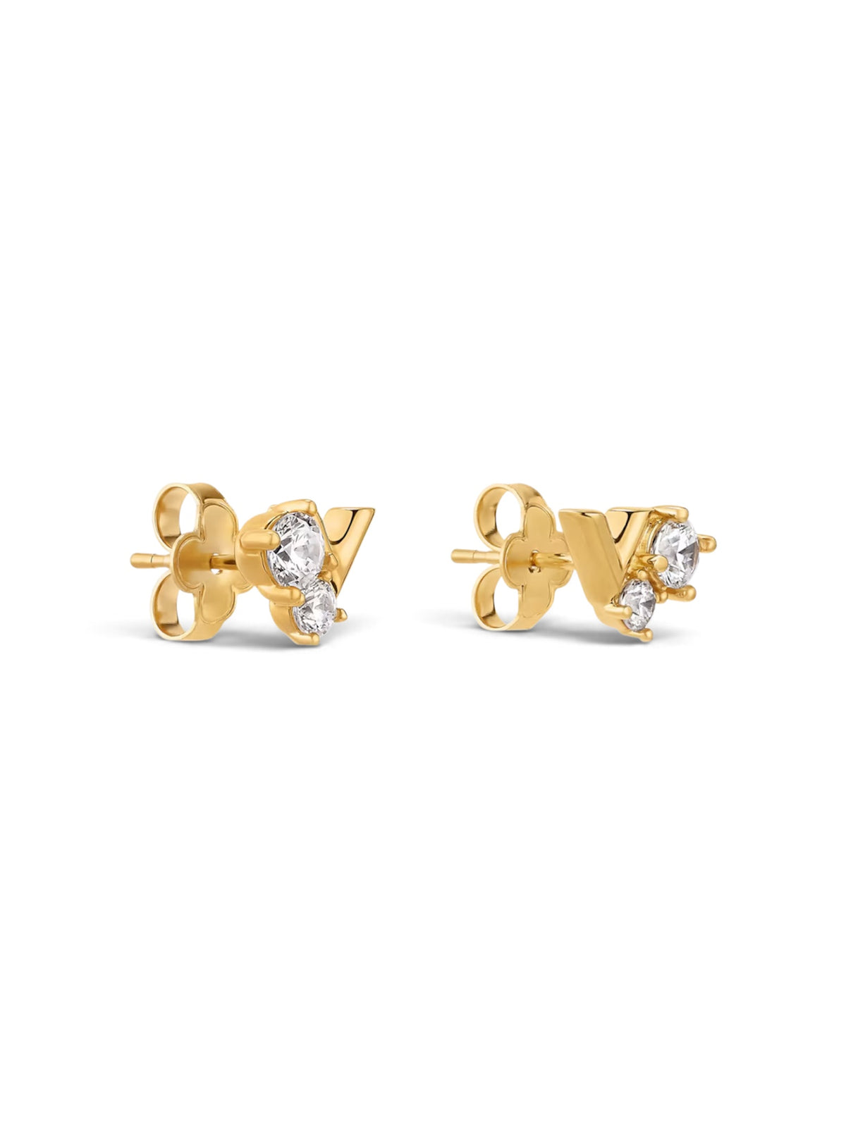 Louis Vuitton essential V strass PM earrings