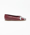 Chanel lambskin quilted CC carbon ballet flats