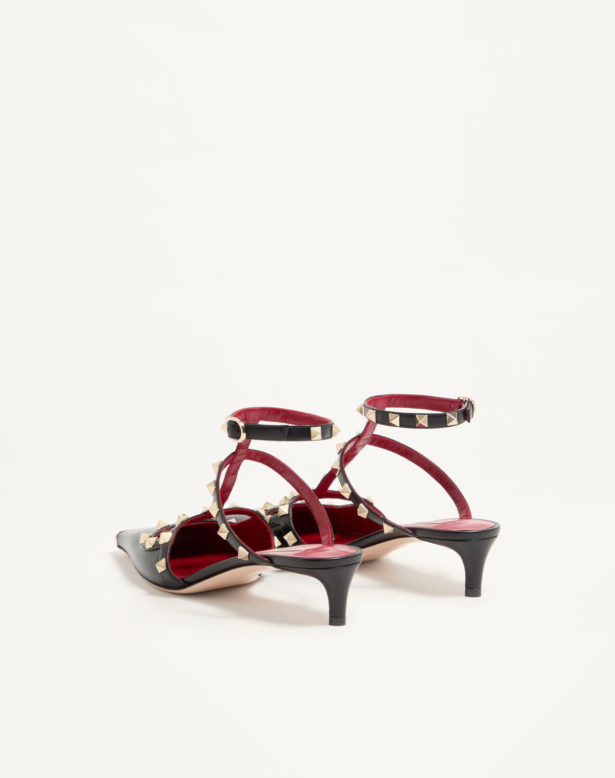 Valentino Rockstud court shoes in leather