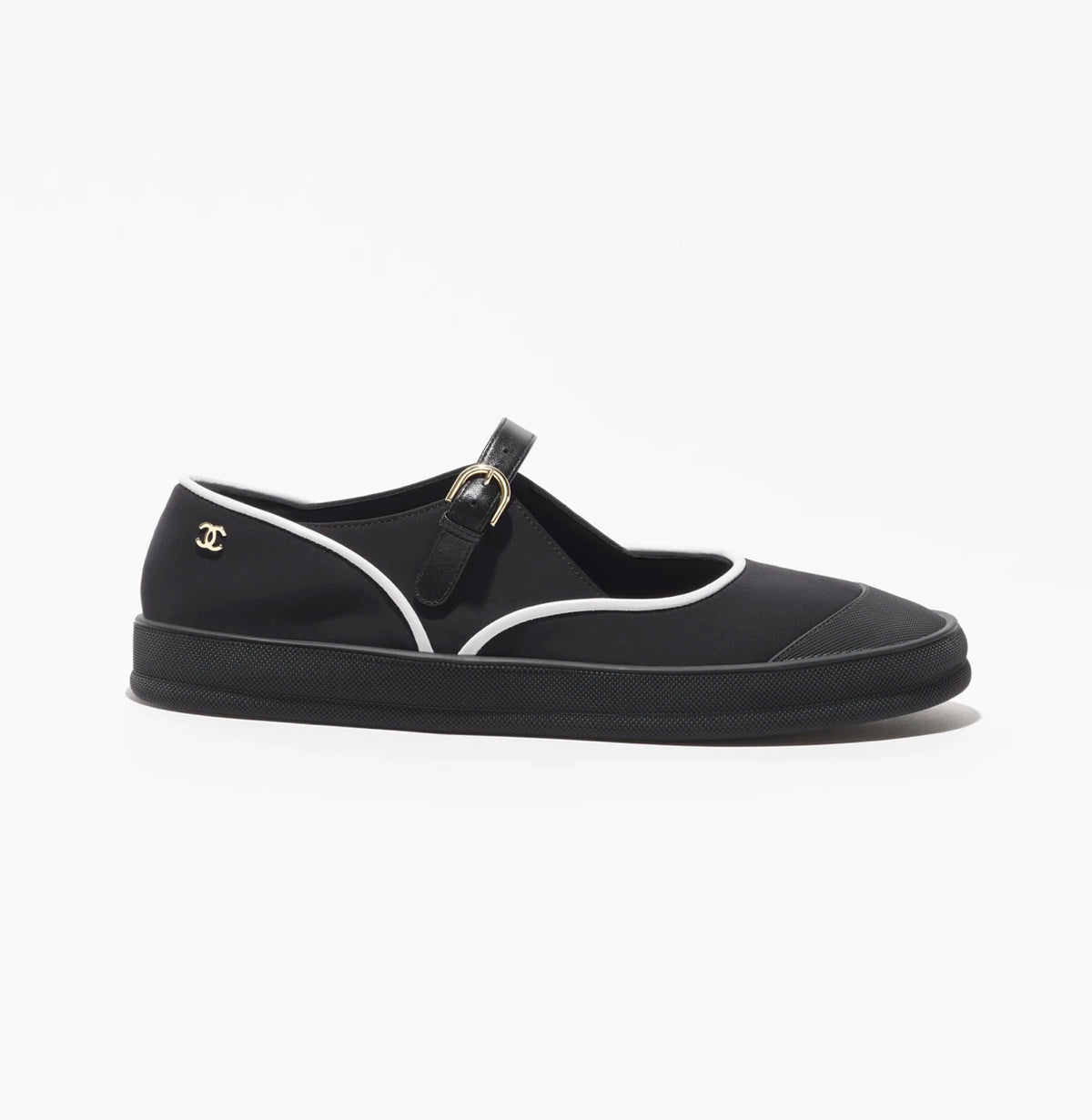 Chanel Coco beach Mary Jane flats