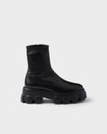 Prada monolith stretch nappa leather booties