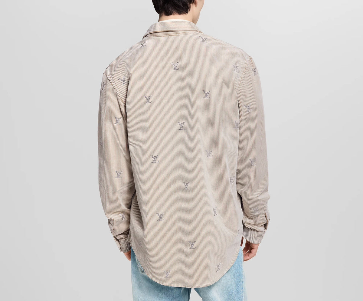 Elevate Your Style with the Louis Vuitton Embellished Corduroy Shirt