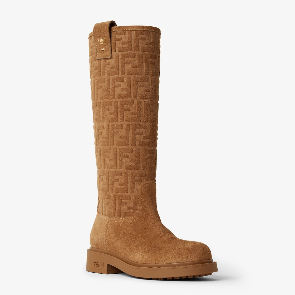 Fendi suede knee high boots