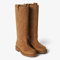 Fendi suede knee high boots