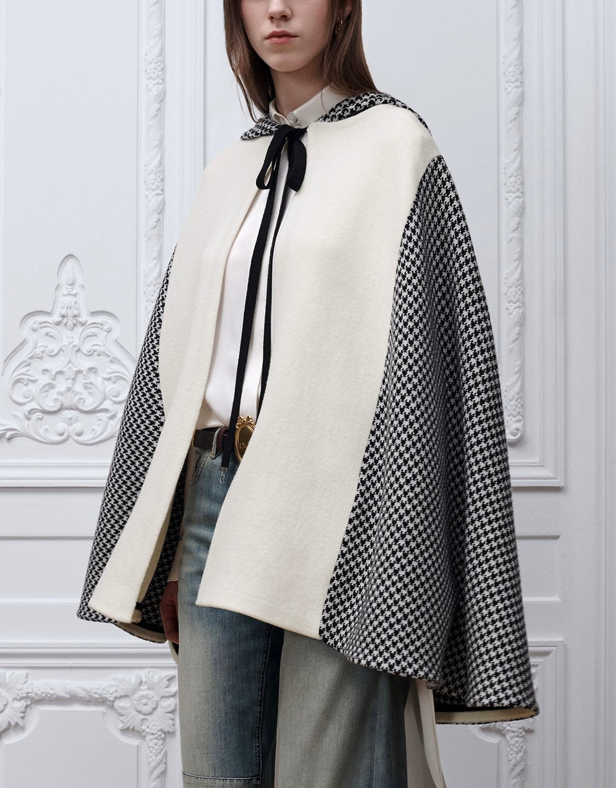Dior hooded cape