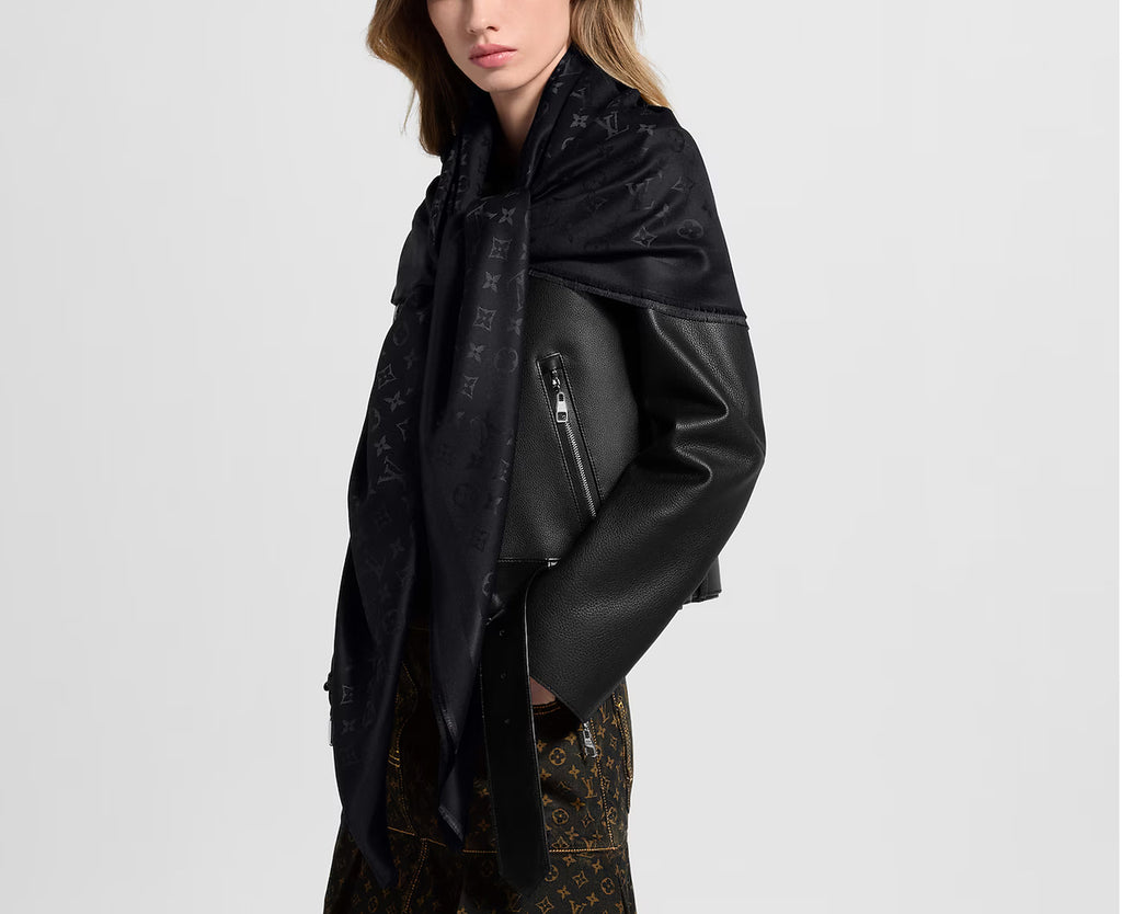Louis Vuitton monogram classic shawl