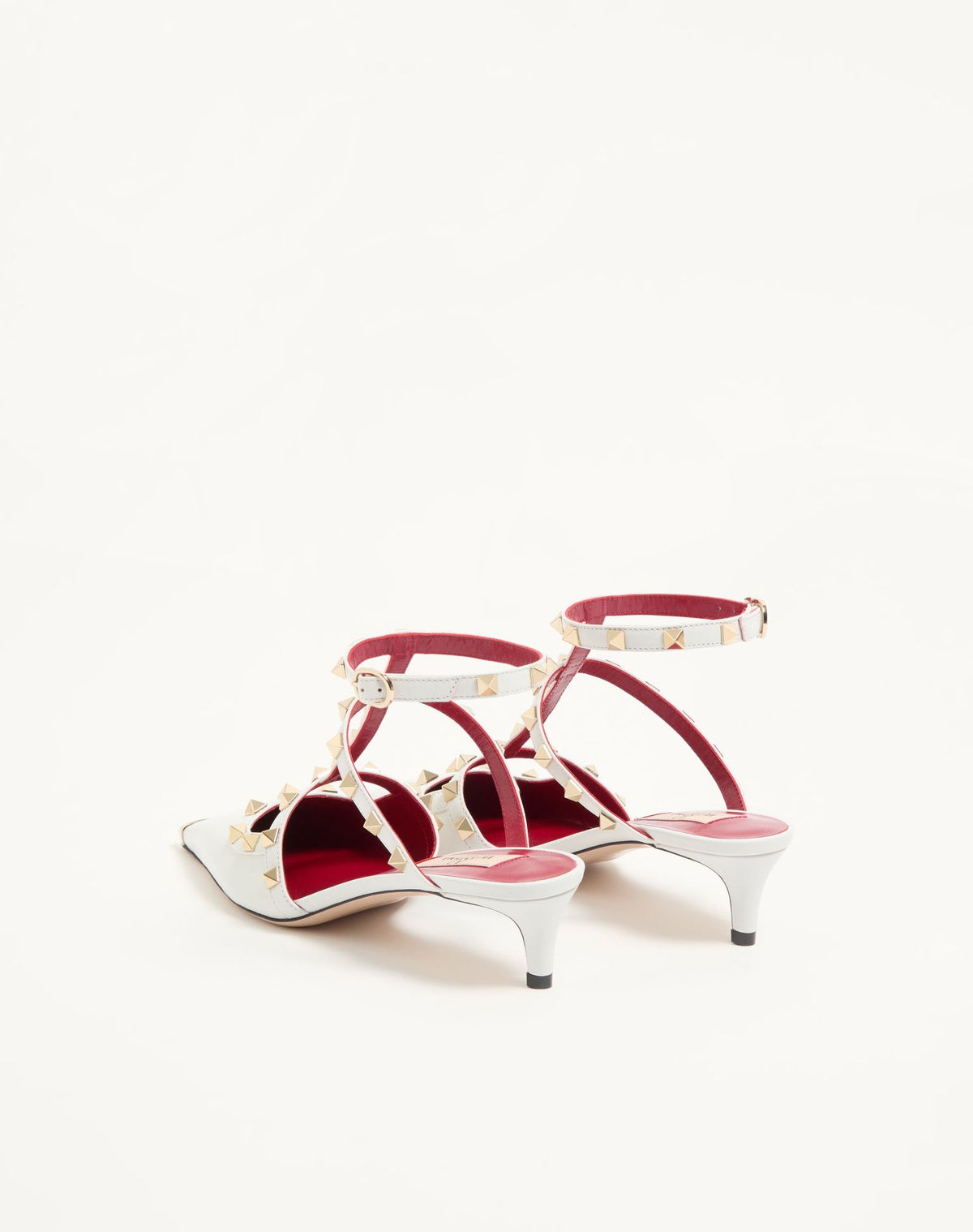 Valentino Rockstud court shoes in leather