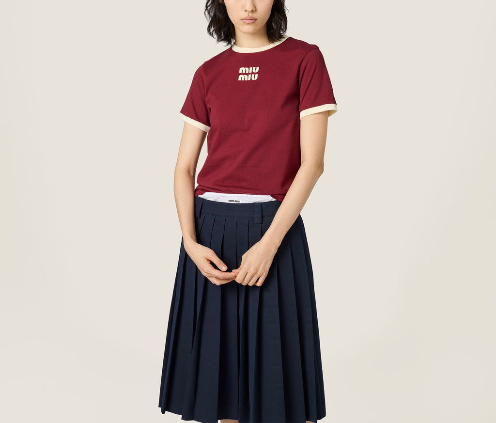 Miu Miu cotton jersey tshirt