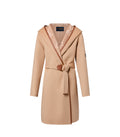 Louis Vuitton belted double face hooded wrap coat
