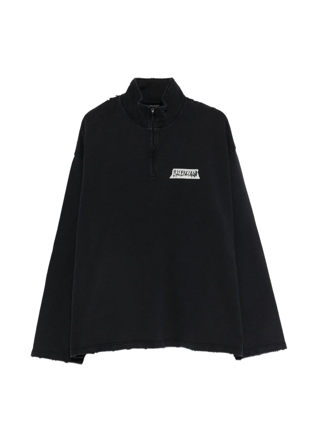 Balenciaga distressed zipped sweatshirt