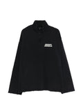 Balenciaga distressed zipped sweatshirt
