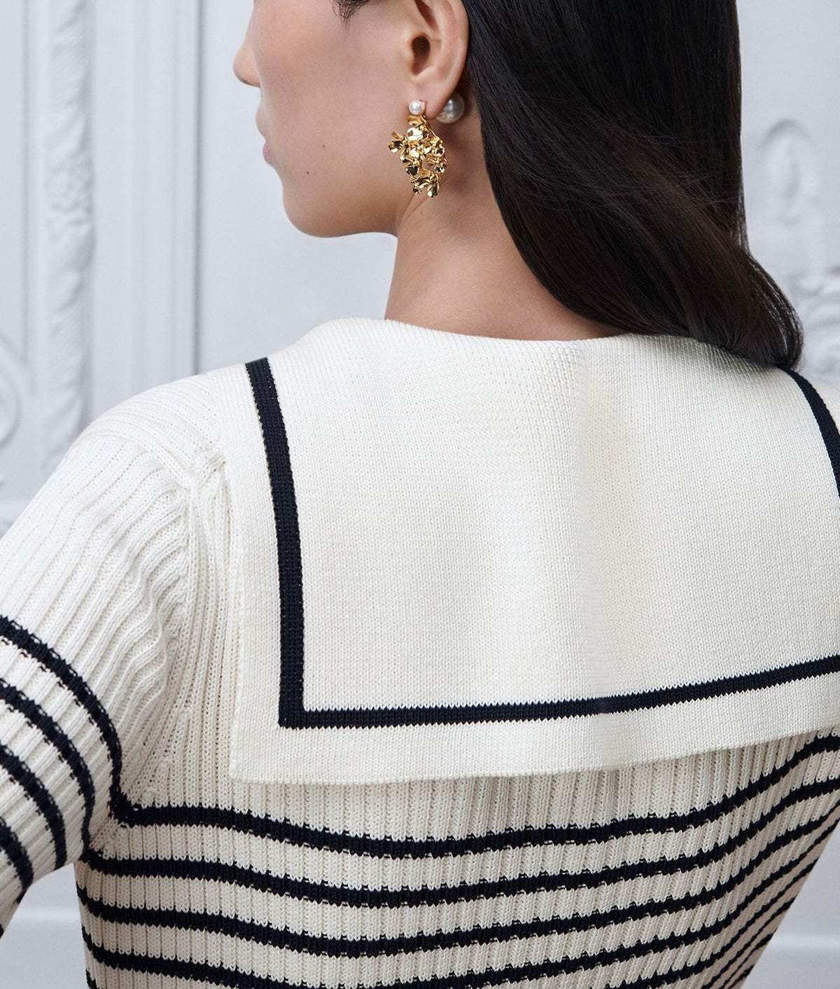 Dior Marinière sweater with sailor collar