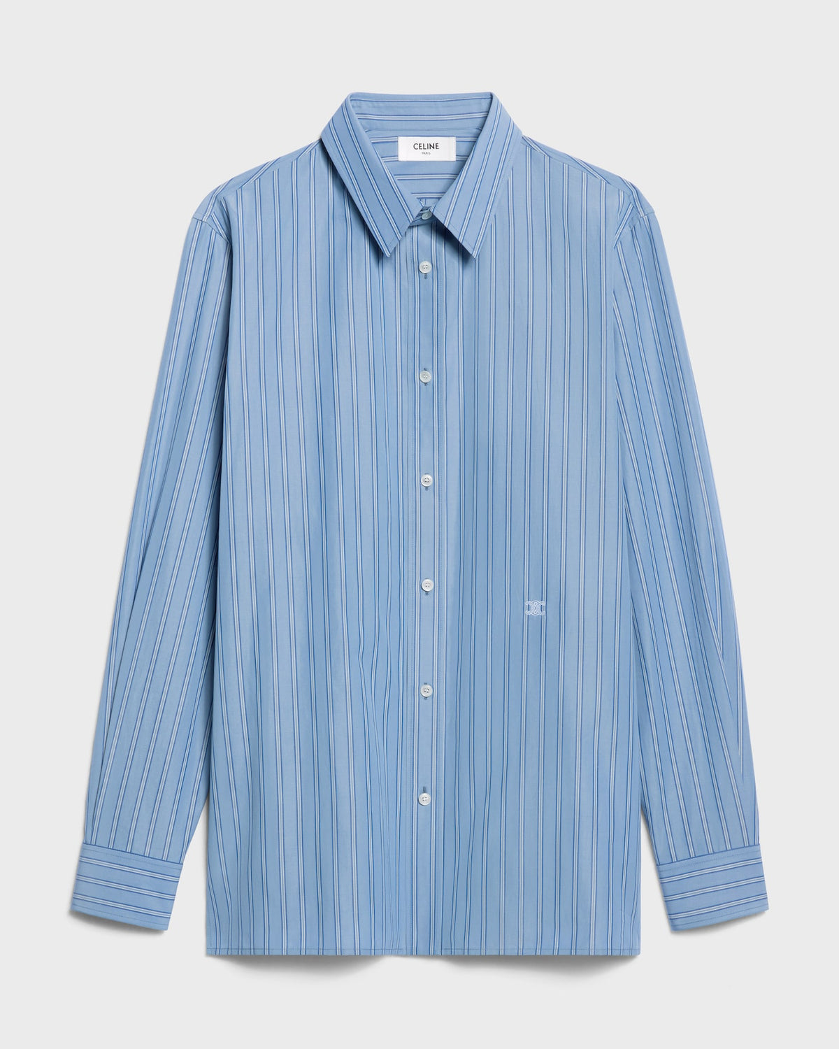 Celine classic shirt in striped cotton poplin