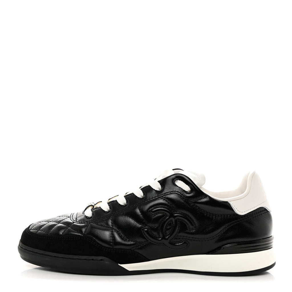 Chanel quilted low top sneaker