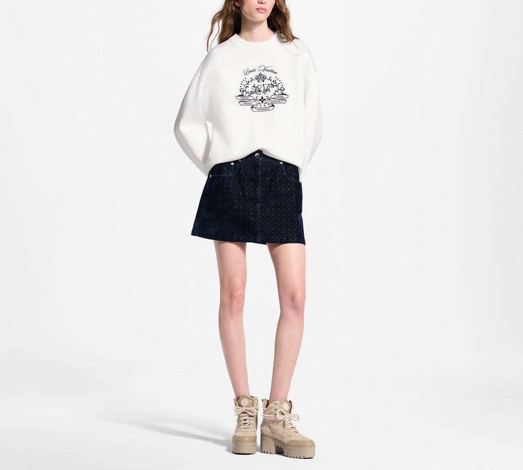 Louis Vuitton flocked signature sweater