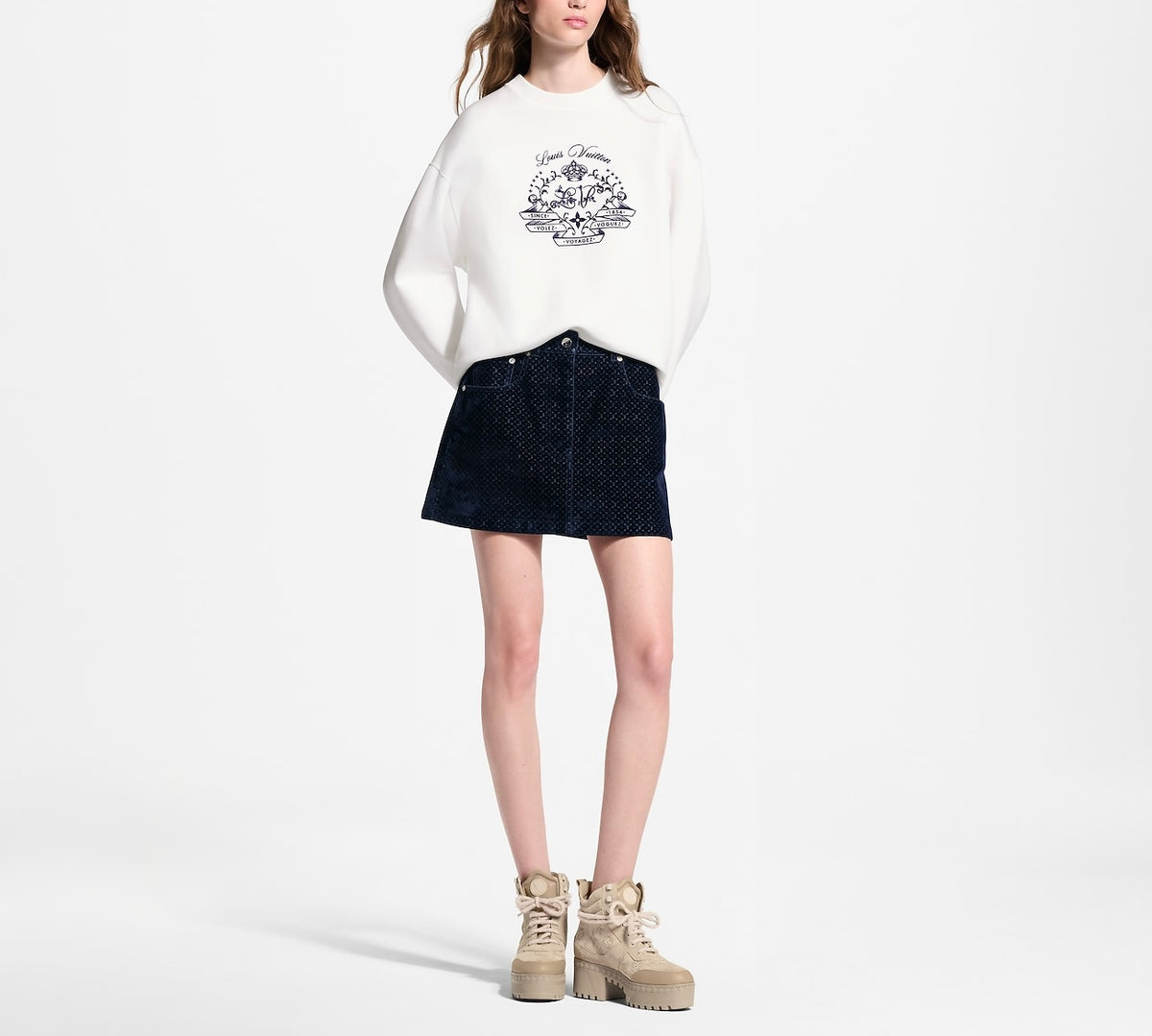 Louis Vuitton flocked signature sweater