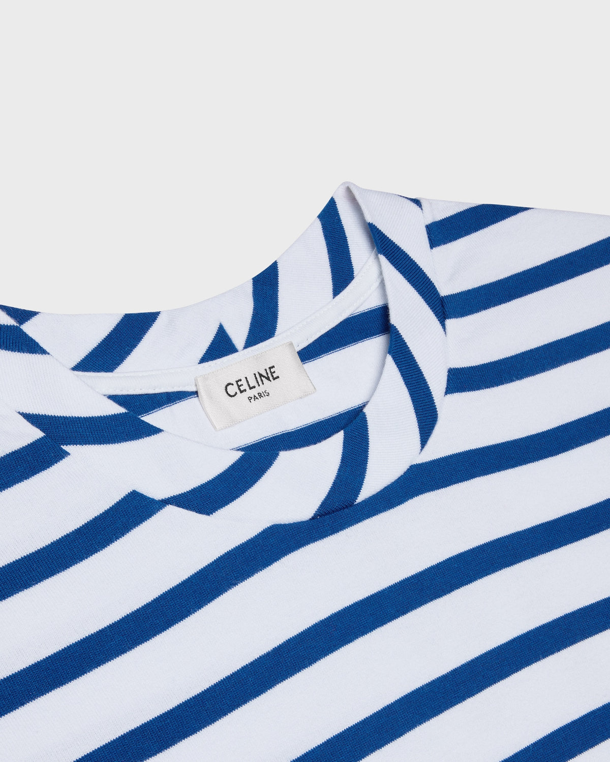 Celine long sleeved T-shirt in striped cotton jersey
