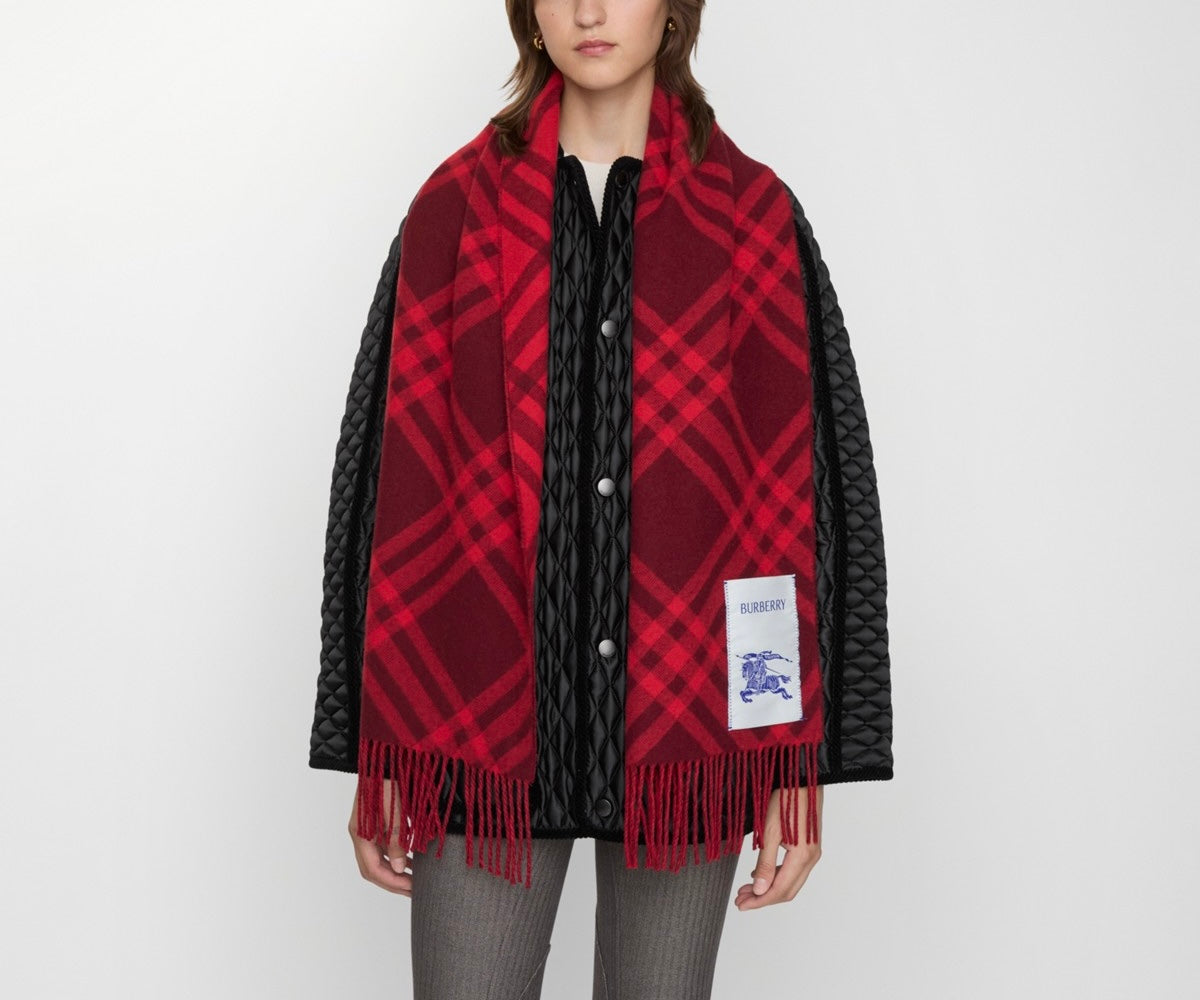 Burberry check cashmere scarf