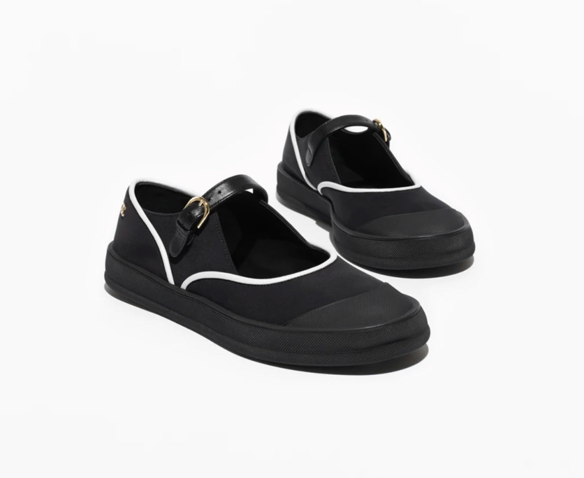 Chanel Coco beach Mary Jane flats