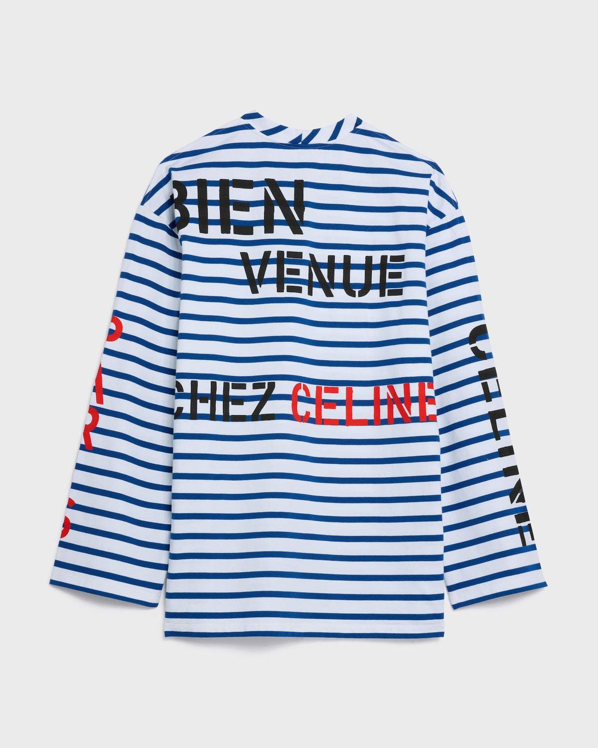 Celine long sleeved T-shirt in striped cotton jersey