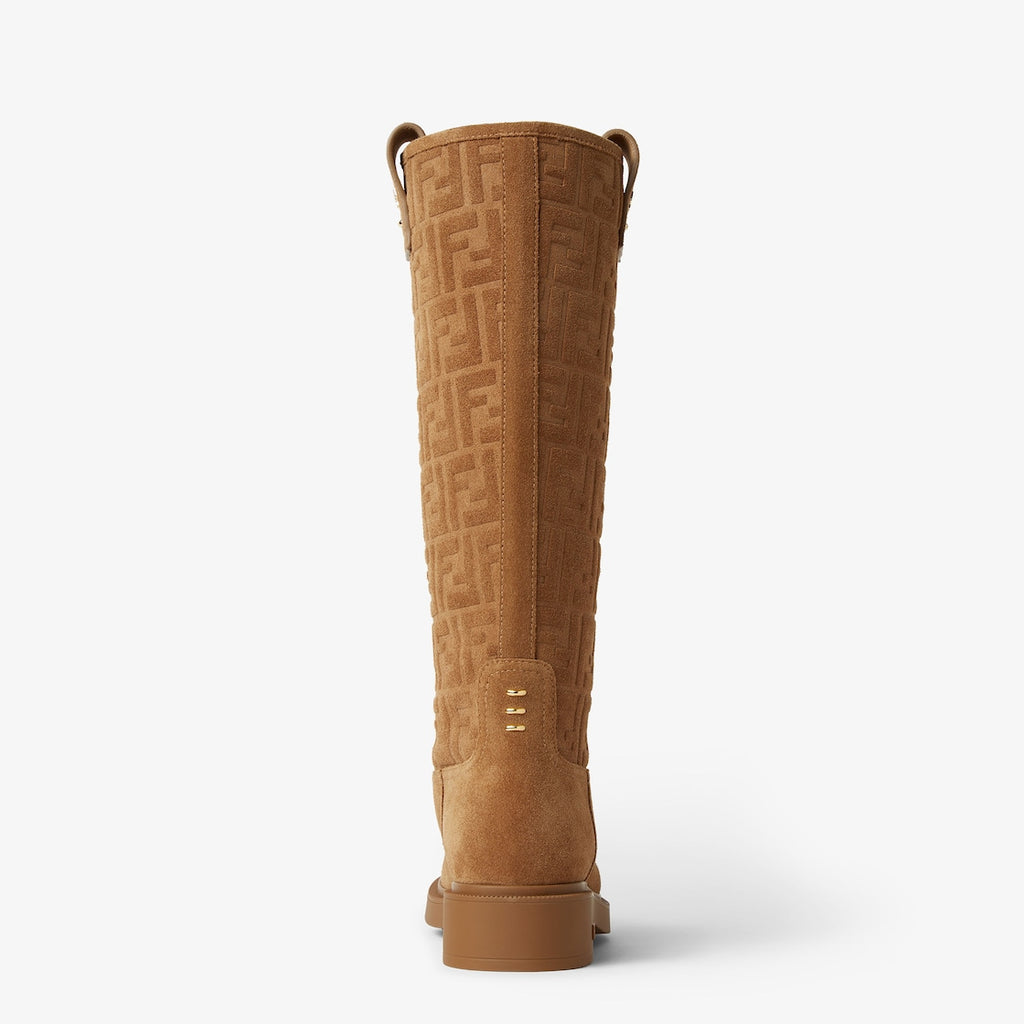 Fendi suede knee high boots