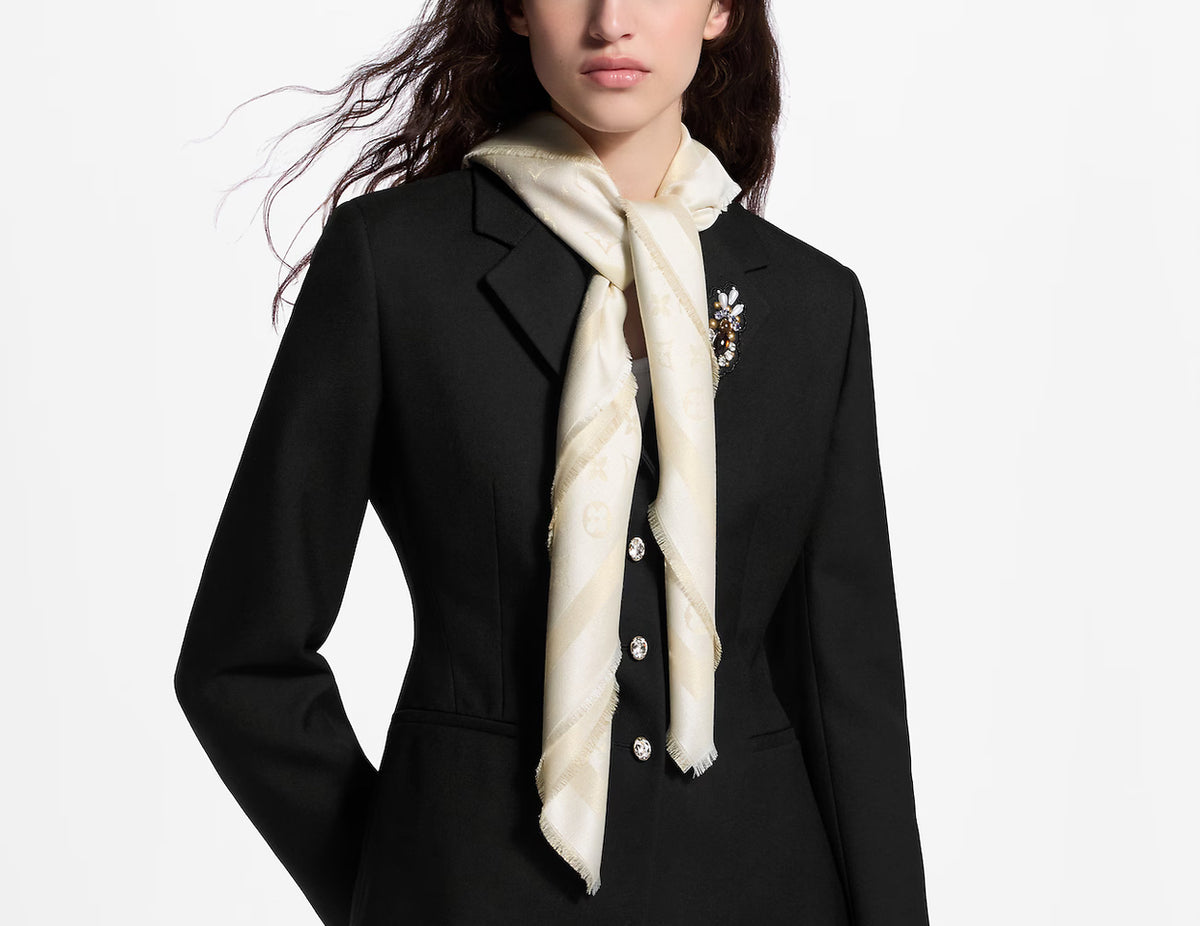 Louis Vuitton monogram shine shawl