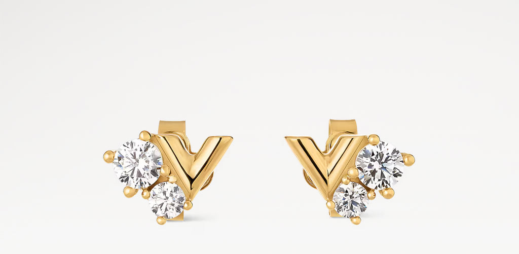 Louis Vuitton essential V strass PM earrings