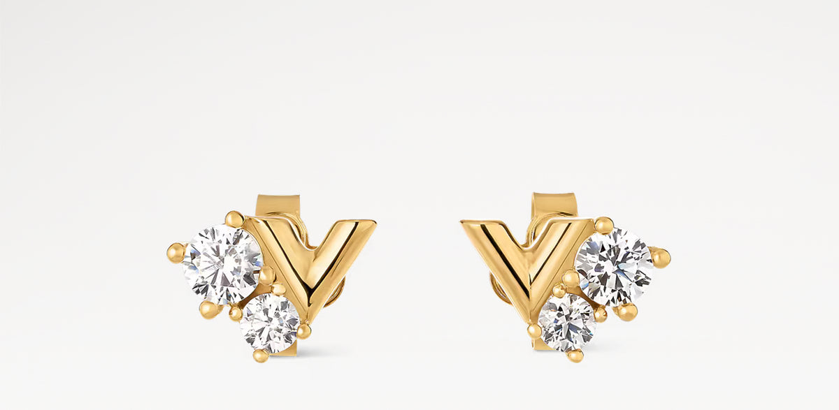 Louis Vuitton essential V strass PM earrings