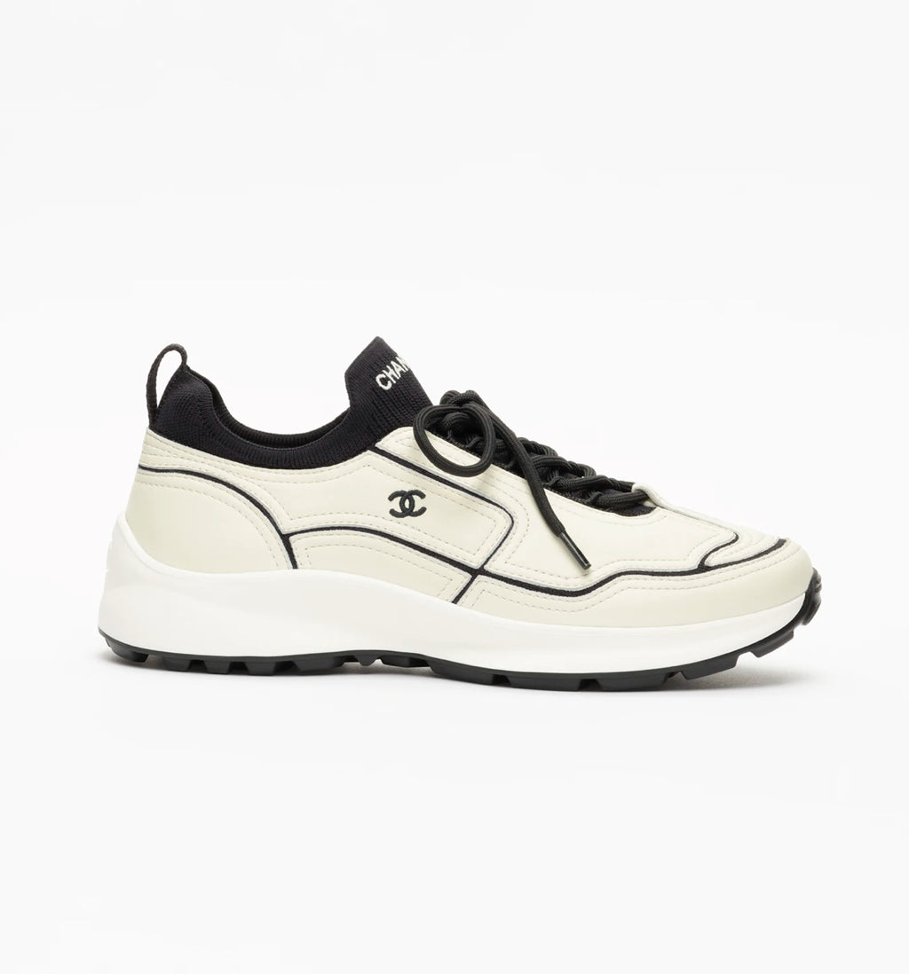Chanel calfskin and mixed fibers sneakers