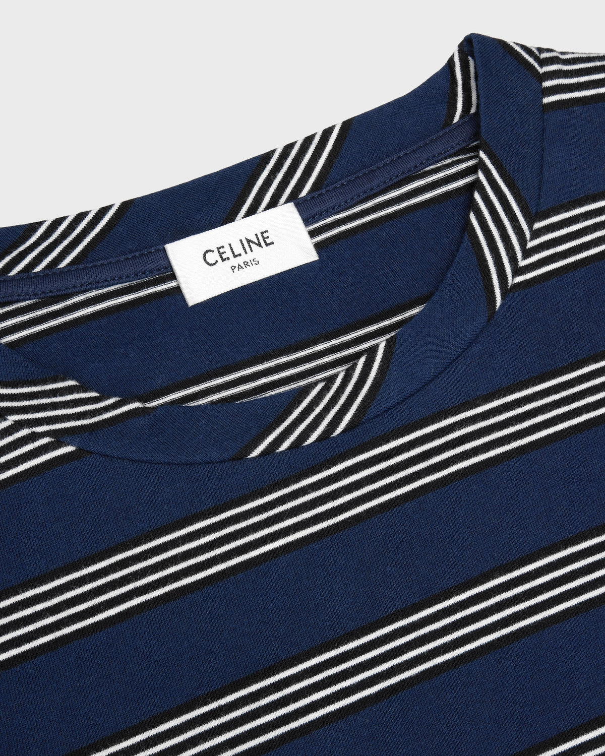 Celine long sleeved T-shirt in striped cotton jersey