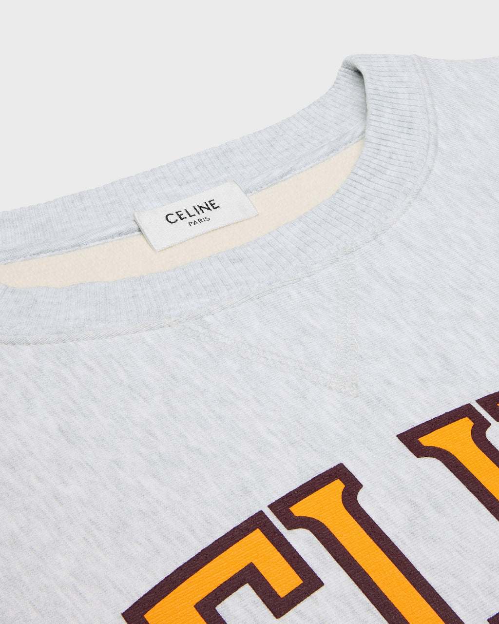 Celine loose sweatshirt in cotton fleece