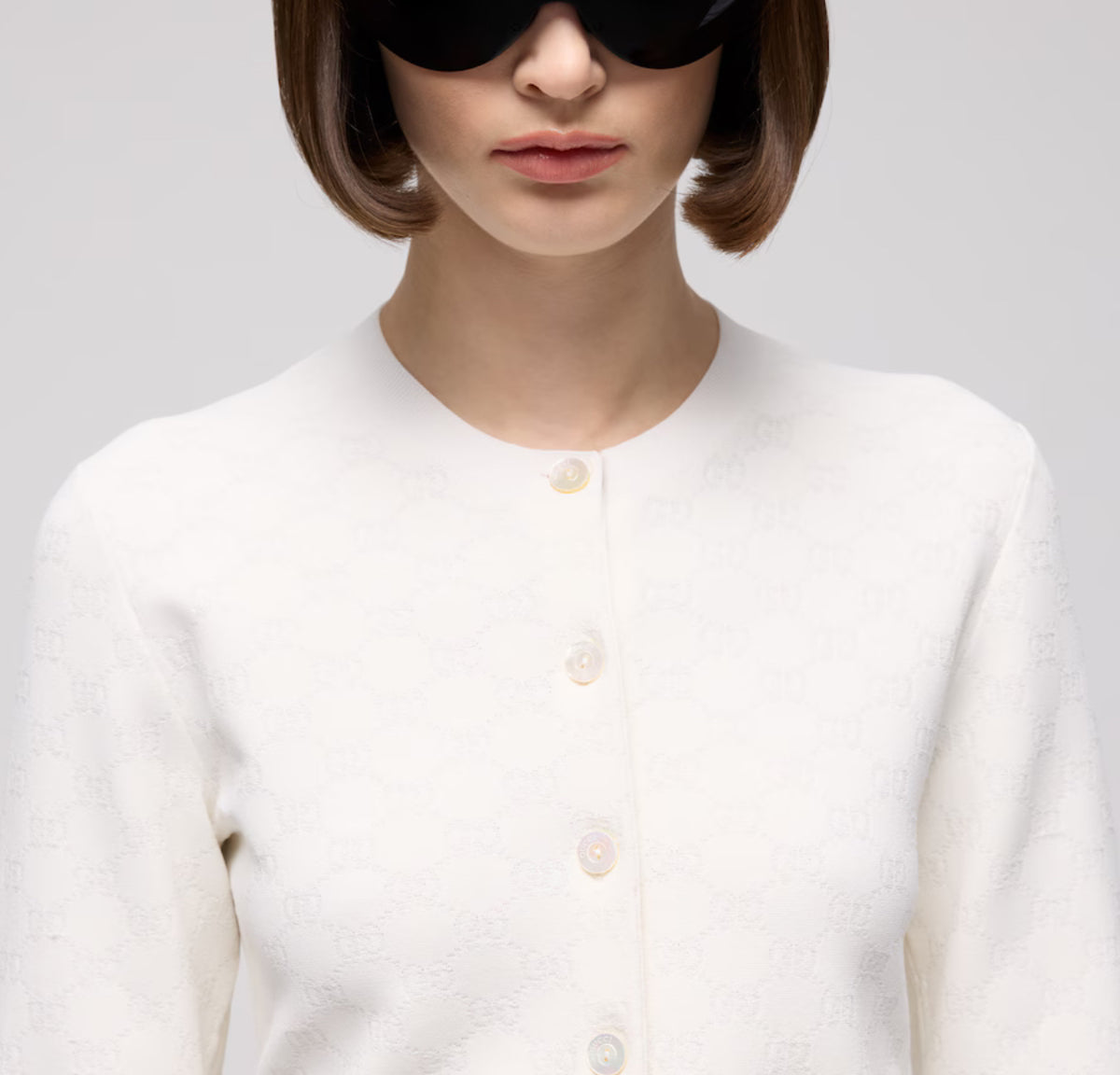 Gucci GG fine fabric jacquard cardigan