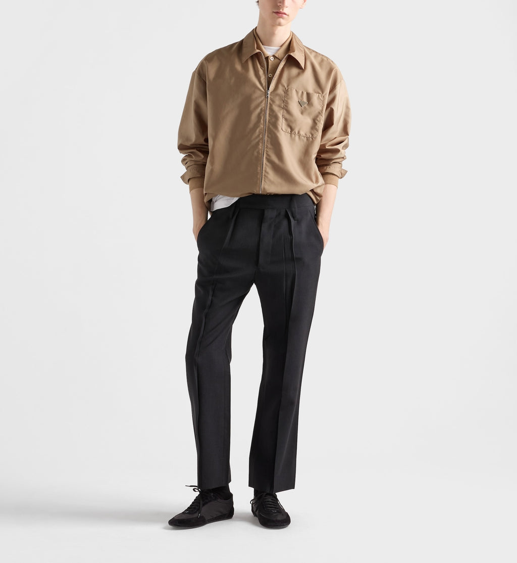 Prada re-nylon zipper shirt