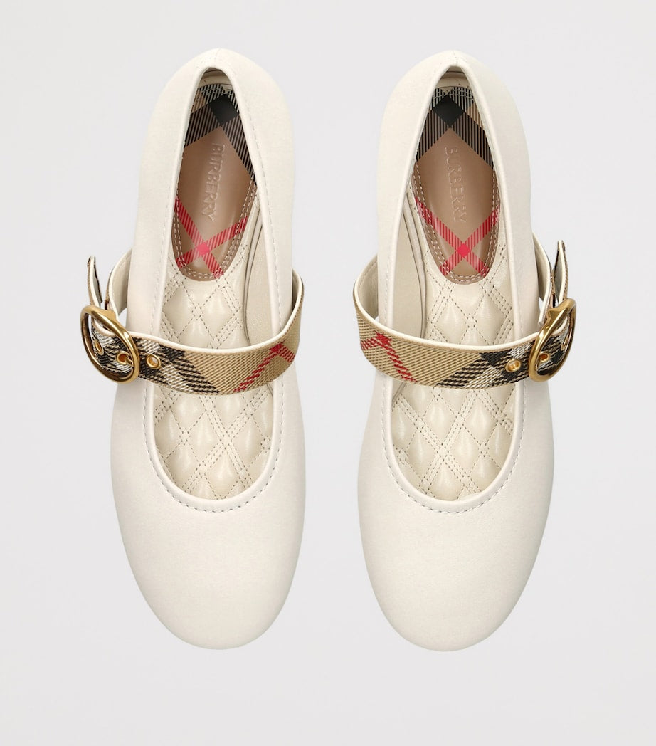 Burberry leather robin ballet flats