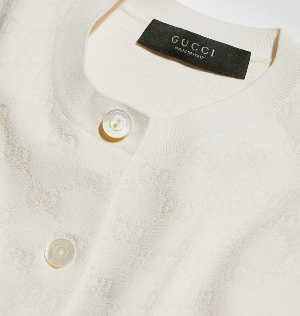 Gucci GG fine fabric jacquard cardigan