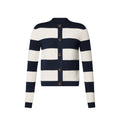 Louis Vuitton openwork striped knit cardigan
