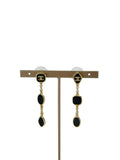 Chanel CC chain drop earrings