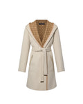 Louis Vuitton hooded wrap coat