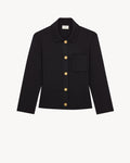 Saint Laurent polo cardigan in wool