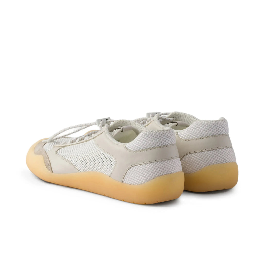 Prada speedrock leather and mesh fabric sneakers