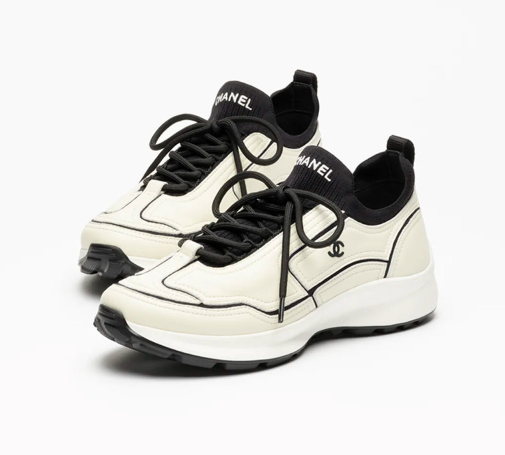 Chanel calfskin and mixed fibers sneakers