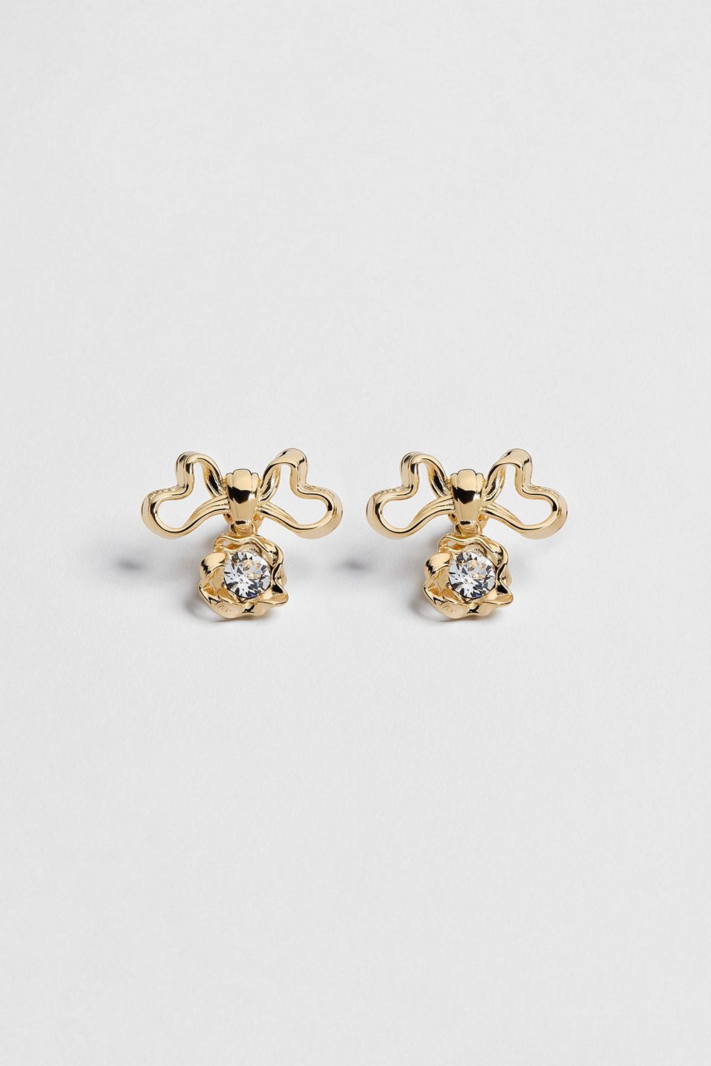 Dior twisted bow earrings