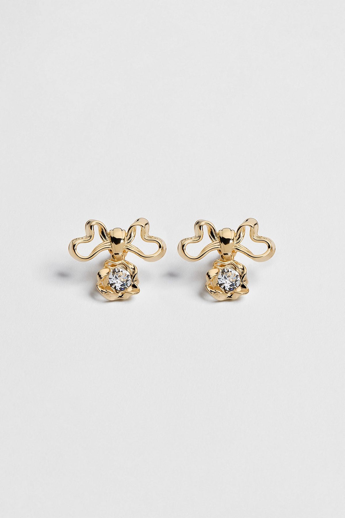 Dior twisted bow earrings