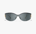 Chanel shield sunglasses